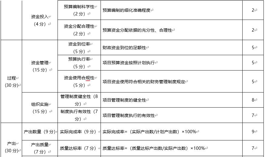 网络运维服务项目绩效评价指标体系